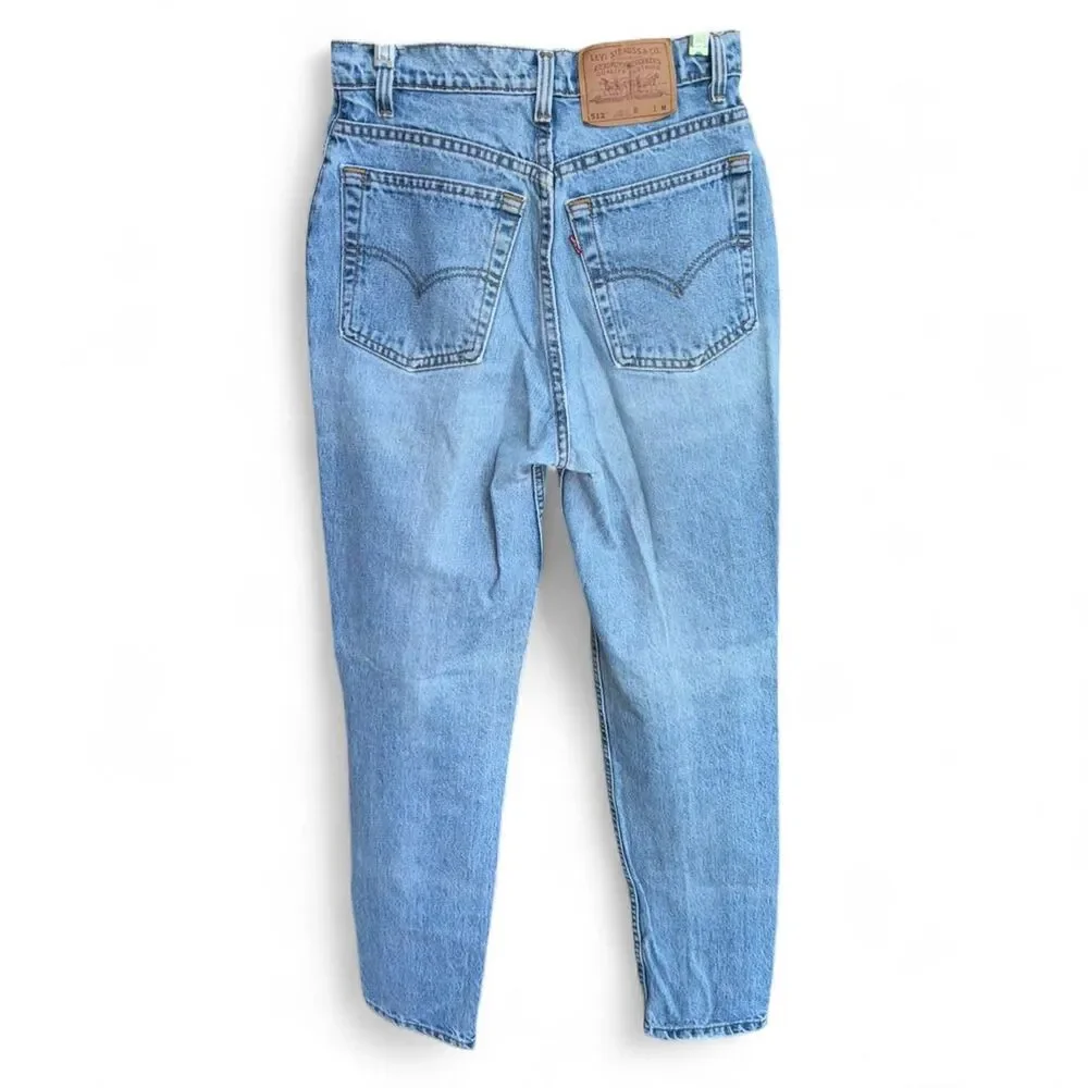 Light blue vintage Levi's 512 slim fit tapered leg jeans size 9M
